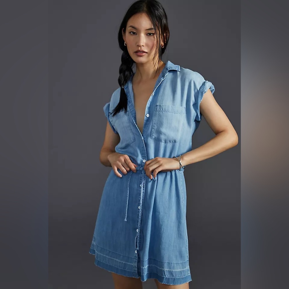 Cloth & Stone Cinched Waist Shirt Dress NWT